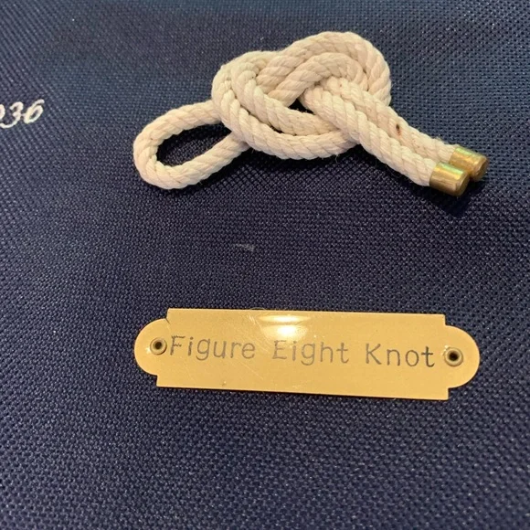 Vtg Coast Guard Nautical tie Knot Chart Banner Canvas - Picture 5 of 15